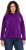 Ulla Popken Chenille Knit Hoodie Dark Purple - Sweatshirts & hoodies - 