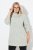 Ulla Popken Space Yarn Oversized Turtleneck Sweater Light Grey Melange - Sweatshirts & hoodies - Sweatshirts, Hoodies e Malhas Aconchegantes