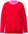 Ulla Popken Color Block Long Sleeve Sweater Lychee - Sweatshirts & hoodies - 