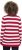 Ulla Popken Striped Polo Collar Long Sleeve Sweater Ruby Red - Sweatshirts & hoodies - 