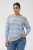 Kaffe Curve Niela Camisola às riscas Cinzento claro/Azul - Pullovers e Malhas - 