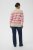 Kaffe Curve Niela Camisola às riscas Cinzento pluma/Rosa mesclado - Pullovers e Malhas - 