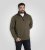 D555 Leicester 2 Quarter Neck Fleece Sweatshirt Khaki - Sweatshirts & hoodies - Sweatshirt & Camisolas com Capuz tamanhos grandes