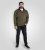 D555 Leicester 2 Quarter Neck Fleece Sweatshirt Khaki - Sweatshirts & hoodies - Sweatshirt & Camisolas com Capuz tamanhos grandes
