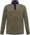 D555 Leicester 2 Quarter Neck Fleece Sweatshirt Khaki - Sweatshirts & hoodies - Sweatshirt & Camisolas com Capuz tamanhos grandes
