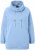 Ulla Popken Drawstring Collar Long Sleeve Sweatshirt Light Blue - Sweatshirts & hoodies - 