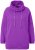 Ulla Popken Drawstring Collar Long Sleeve Sweatshirt Purple - Sweatshirts & hoodies - 