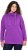 Ulla Popken Drawstring Collar Long Sleeve Sweatshirt Purple - Sweatshirts & hoodies - 