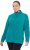 Ulla Popken Modular Fleece Zip Front Jacket Emerald - Sweatshirts & hoodies - 