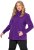 Ulla Popken Modular Fleece Zip Front Jacket Dark Plum - Sweatshirts & hoodies - 