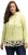 Ulla Popken Ruffle Hem A-line Fit Hooded Sweatshirt Lime Green - Sweatshirts & hoodies - 