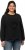 Ulla Popken Flock Print Long Sleeve Crew Neck Sweatshirt Black - Sweatshirts & hoodies - 