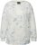 Ulla Popken Tie-Dyed Long Sleeve Sweatshirt Snow White - Sweatshirts & hoodies - 
