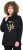 Ulla Popken Sparkling Candy Cane Graphic Sweatshirt Black - Sweatshirts & hoodies - 