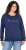 Ulla Popken NEW CASUAL Ruffled Hem Sweatshirt Navy - Sweatshirts & hoodies - 