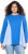 Ulla Popken Pinstripe Gore Long Sleeve Sweatshirt Peacock Blue - Sweatshirts & hoodies - 