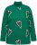 Ulla Popken Candy Cane Graphic Sweatshirt Meadow Green - Sweatshirts & hoodies - 