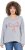 Ulla Popken Bow City Lettering Sweatshirt Light Grey Melange - Sweatshirts & hoodies - 