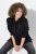 Ulla Popken Chain Fringe Smooth Fleece Sweatshirt Black - Sweatshirts & hoodies - Sweatshirts, Hoodies e Malhas Aconchegantes