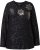 Ulla Popken Metallic Print Extra Soft Christmas Sweatshirt Black - Sweatshirts & hoodies - 