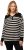 Ulla Popken Striped Troyer Collar Sweater Black - Sweatshirts & hoodies - 