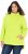 Ulla Popken Embossed Letter Sweatshirt Lime - Sweatshirts & hoodies - 