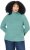 Ulla Popken Asymmetric Zipper Turtleneck Sweater Green - Sweatshirts & hoodies - 