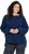 Ulla Popken Inverted Seam Long Sleeve Sweatshirt Navy - Sweatshirts & hoodies - 