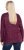 Ulla Popken Metallic Print Extra Soft Christmas Sweatshirt Dark Wine Red - Sweatshirts & hoodies - 
