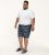 D555 Cleethorpes Hawaii Printed Swimshorts Navy - Roupa de banho - Calções de Banho Homem Tamanhos Grandes
