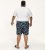 D555 Cleethorpes Hawaii Printed Swimshorts Navy - Roupa de banho - Calções de Banho Homem Tamanhos Grandes