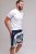 Kam Jeans 3018 Panelled Floral Swimshorts Navy - Roupa de banho - Calções de Banho Homem Tamanhos Grandes