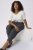 Kaffe Curve Merla Calças Dark Grey Melange - Jeans & Calças Femininas em Tamanhos Grandes – Plus Size - 