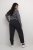 Kaffe Curve Merla Calças Preto Oyster - Jeans & Calças Femininas em Tamanhos Grandes – Plus Size - 