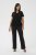 Kaffe Curve Jena V-Neck T-shirt Preto profundo - T-shirts - 