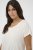Kaffe Curve Jena V-Neck T-shirt Chalk - T-shirts - 