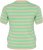 Kaffe Curve Lizzy Camisola às riscas Cinzento pluma mesclado/Verde - T-shirts estampadas para mulher - 