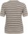 Kaffe Curve Lizzy Camisola às riscas Bege/Preto - T-shirts estampadas para mulher - 