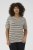 Kaffe Curve Lizzy Camisola às riscas Bege/Preto - T-shirts estampadas para mulher - 