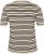 Kaffe Curve Lizzy Camisola às riscas Bege/Preto às riscas - T-shirts estampadas para mulher - 
