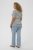 Kaffe Curve Lia Flower T-Shirt Chalk/Deep Black - T-shirts - 