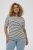 Kaffe Curve Lia Flower T-Shirt Chalk/Deep Black - T-shirts - 