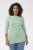 Kaffe Curve Lia Boatneck 3/4 T-Shirt Chalk/Bright Green - T‑shirts e Tops - Tops e T-shirts para Todos os Tamanhos