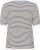 Kaffe Curve Lizzy Knit T-Shirt Chalk/Midnight Fine Stripe - T-shirts - 