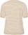 Kaffe Curve Lizzy Knit T-Shirt Feather Melange/Chalk Fine Stripe - T-shirts - 