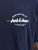 Jack & Jones Brandon T-Shirt Blue - T-shirts - T-shirts Homem Tamanhos Grandes