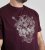 D555 Grimsby Rock n' Roll Skull Printed T-Shirt Burgundy - T-shirts lisas - T-shirts lisas tamanhos grandes