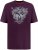 D555 Grimsby Rock n' Roll Skull Printed T-Shirt Burgundy - T-shirts lisas - T-shirts lisas tamanhos grandes