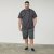 North Latitude 61319 T-Shirt Às Riscas Preto - T-shirts - T-shirts Homem Tamanhos Grandes