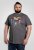 D555 Coalville T-Shirt Skulls with Colored Drips Navy Twist - T-shirts - T-shirts Homem Tamanhos Grandes